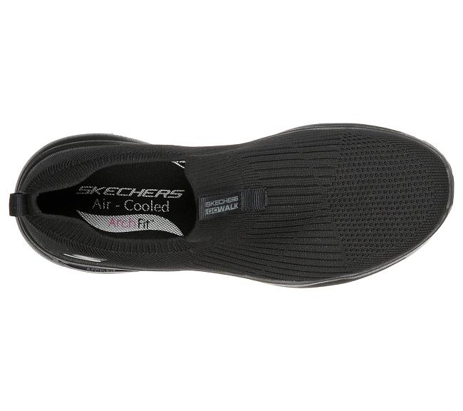 Zapatillas Para Caminar Skechers Mujer - GOwalk Arch Fit Negro IPARB2796